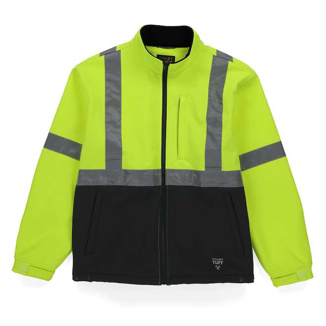 Tilley Tuff High Visibility Jacket Water-Repellent in Yellow and Black Polyester - 3X-Large