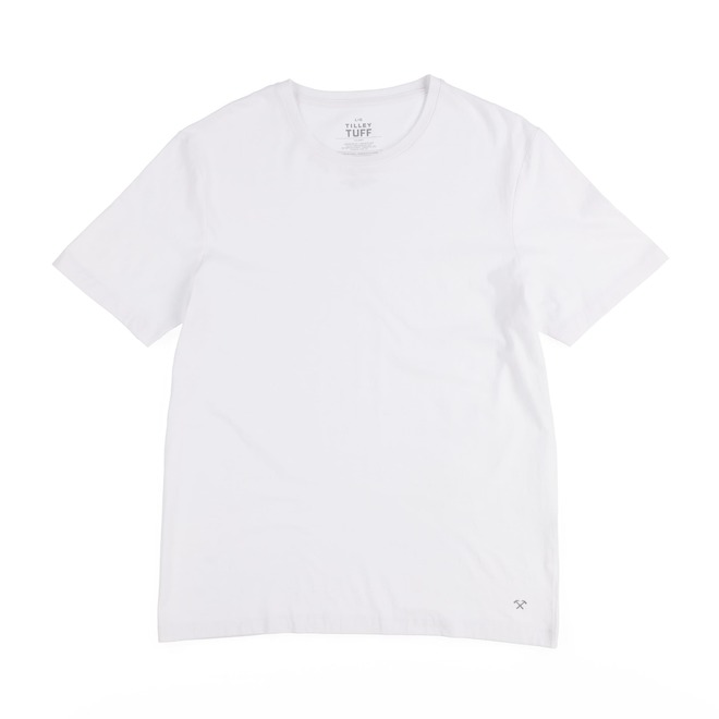 Tilley Tuff Crew Neck T-Shirts in White Cotton - 3X-Large - 4/Pack
