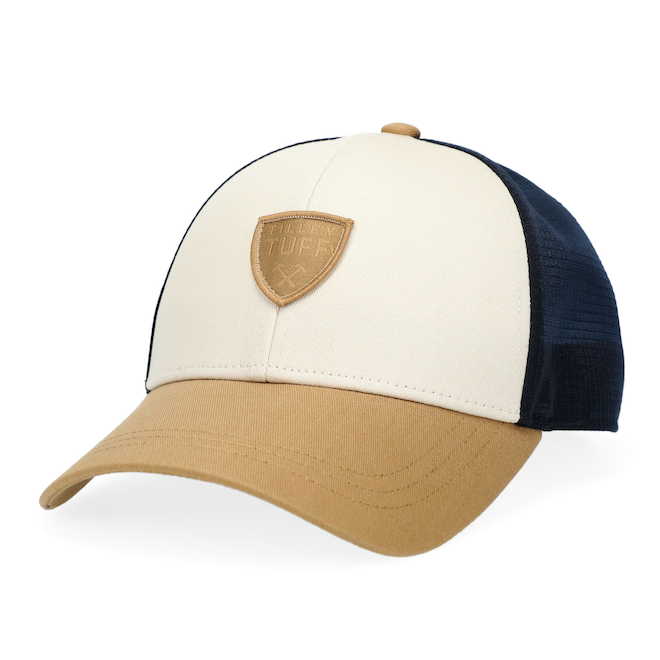 Tilley Tuff Baseball Cap for Men in Navy Cotton for Men with Back Mesh and Logo - Small/Medium