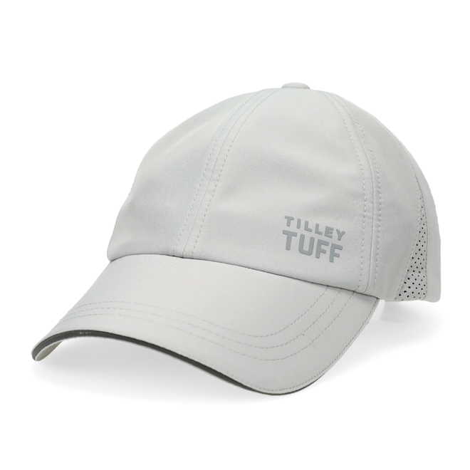 Tilley Tuff Tech Baseball Cap for Women in Grey Polyester with Mesh Inserts Logo - Large/X-Large