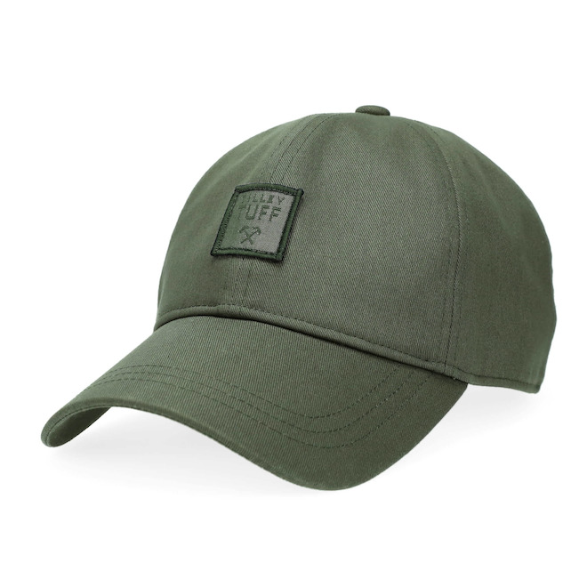 Tilley Tuff Baseball Cap for Women in Green Cotton with Logo - Large/X-Large