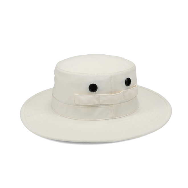 Tilley Tuff Brimmed Hat for Women in White Nylon with Vented Eyelets - Medium