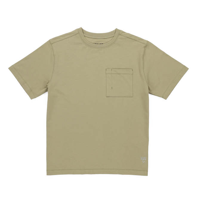 Tilley Tuff Legacy T-Shirt for Women in Olive Cotton with Pocket - X-Large