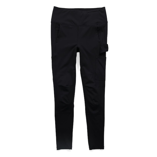Tilley Tuff Legging in Black Nylon for Women with 8 Pockets - Medium