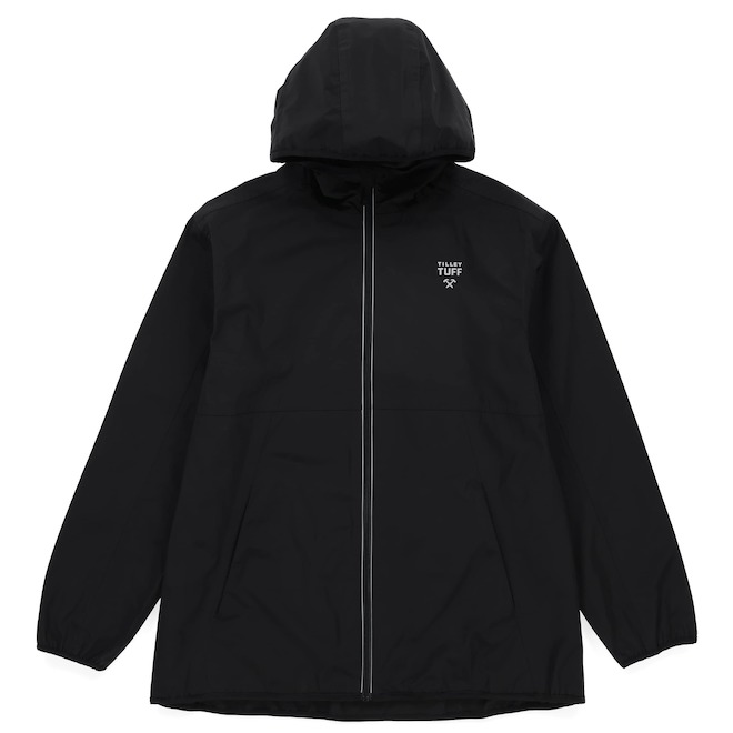 Tilley Tuff Windbreaker Jacket for Women Water-Repellent in Black Polyester - 2X-Large