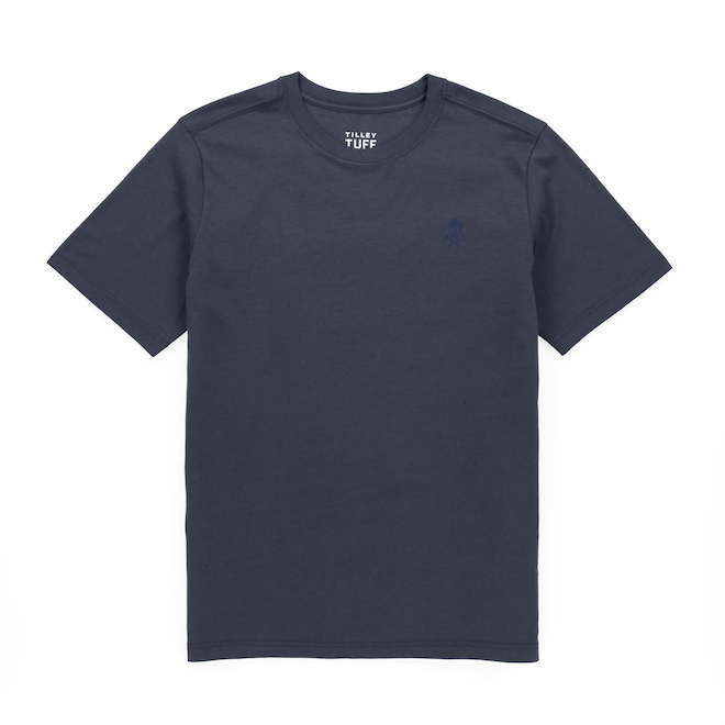 Tilley Tuff T-Shirt for Men in Dark Blue Cotton with Logo - Medium