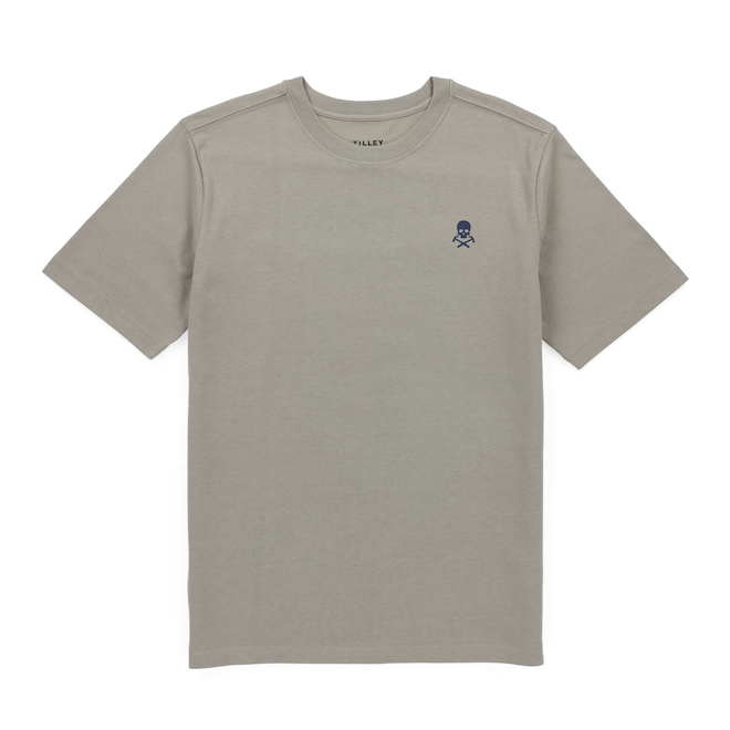 Tilley Tuff T-Shirt for Men in Vetiver Sage Cotton with Logo - X-Large