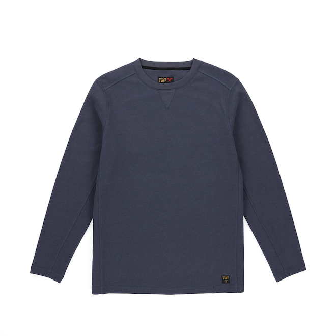 Tilley Tuff Crew Neck Shirt for Men with Heat Tech Insulation Ombre Blue - X-Large