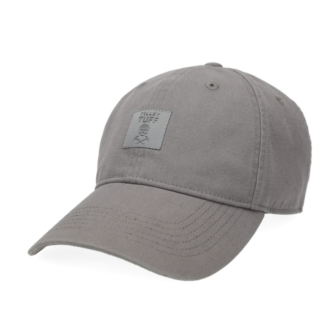 Tilley Tuff Baseball Cap for Men in Grey Cotton Canvas - Small/Medium