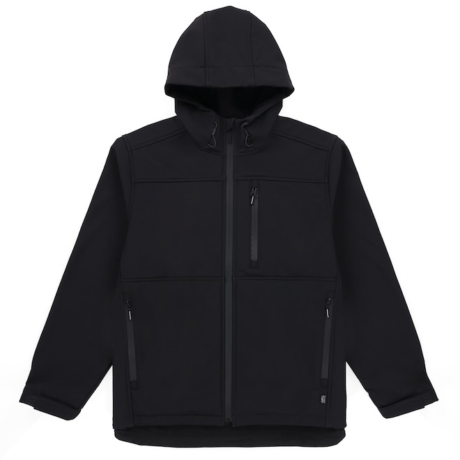 Tilley Tuff Water-Resistant Work Jacket for Men in Black Microfleece - Medium