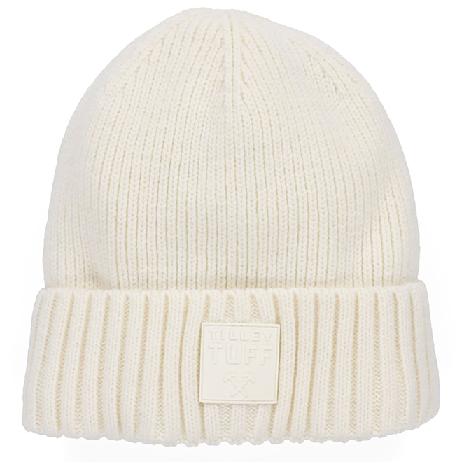 Tilley Tuff Work Beanie for Men in Cream Lined Wool - Large/X-Large