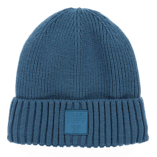 Tilley Tuff Work Beanie for Men in Denim Lined Wool - Small/Medium