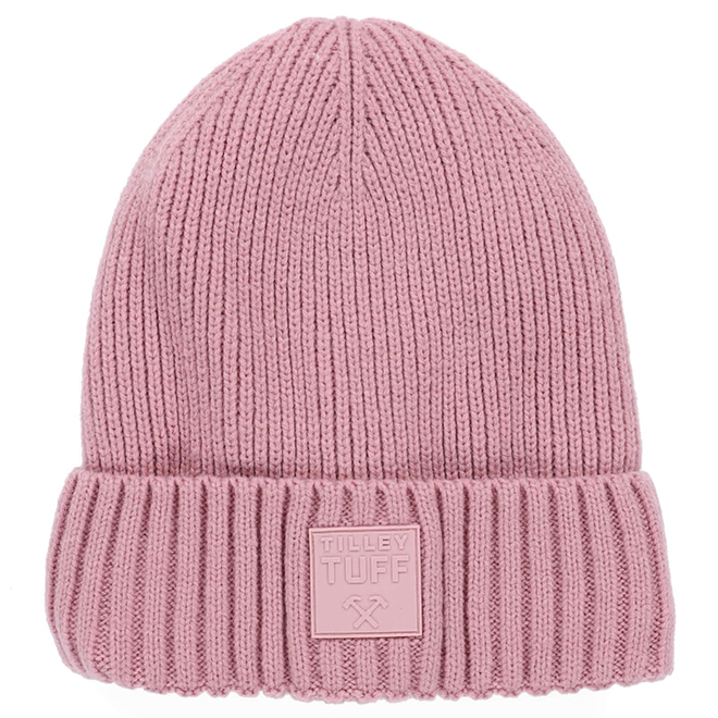Tilley Tuff Work Beanie for Men in Dusty Rose Lined Wool - Large/X-Large