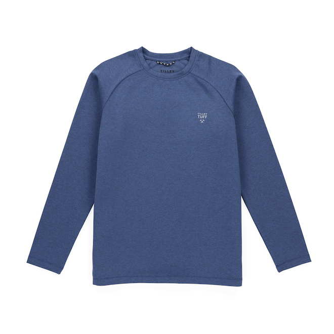 Tilley Long-Sleeved T-Shirt for Women in Blue Jersey - X-Large