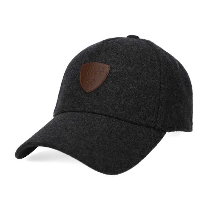 Tilley Tuff Baseball Cap for Men in Charcoal Wool - Small/Medium