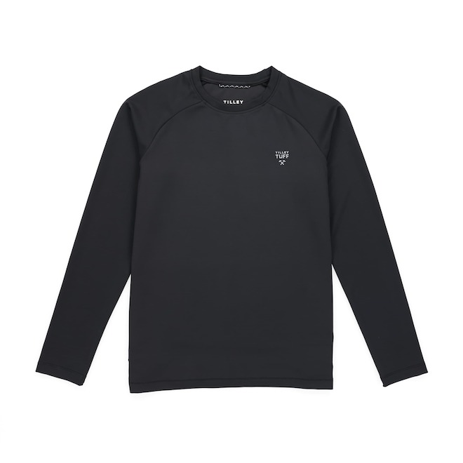 Tilley Long-Sleeved T-Shirt for Women in Black Jersey - Large