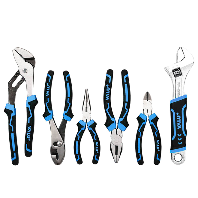 VALU+ Plier and Wrench Set - 6 Piece