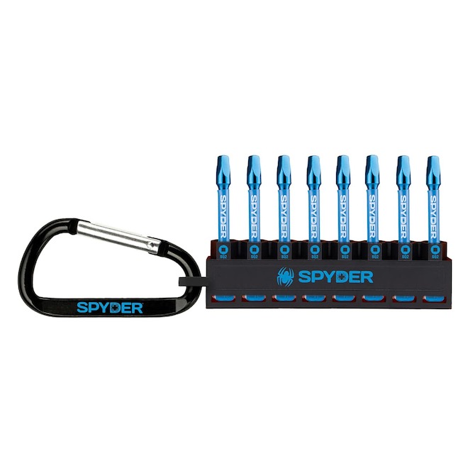 Spyder 8-Pack 2-in Steel #2 Square Impact Driver Bit Kit