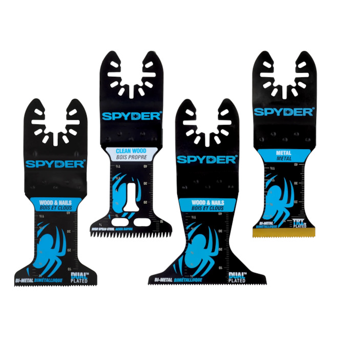 Spyder Oscillating Tool Blade Set in Bi-Metal 2-in - 5-Piece