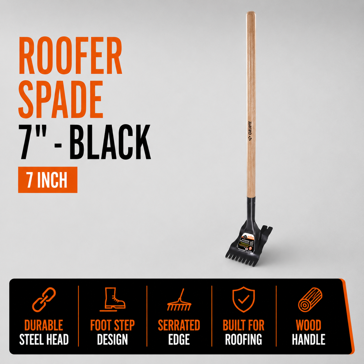Roofer Spade - 7 - Black