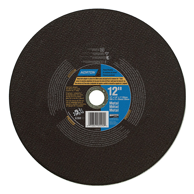 Norton Cut-Off Blade - Aluminum Oxide - 12-in dia - Metalworking