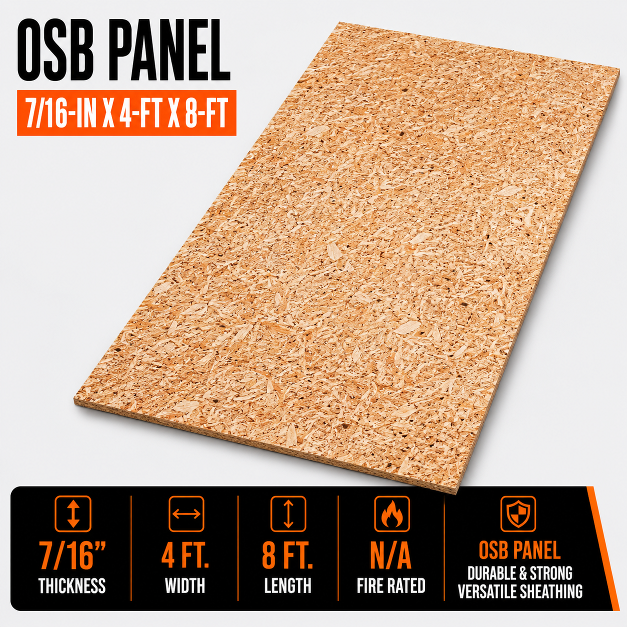 7/16-in x 4-ft x 8-ft OSB Panel