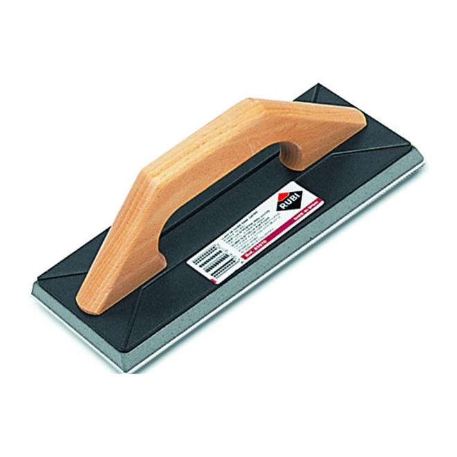 Rubi Cement Trowel - Rubber - Wooden Handle - 4-in W x 11-in L