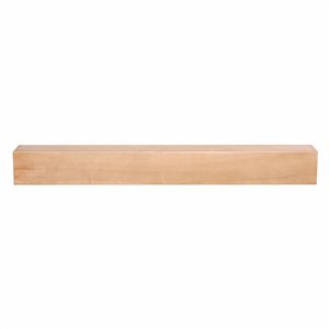 Dogberry Collections Farmhouse Wood Fireplace Mantel 60 x 6.25 x 5.5-in - Natural