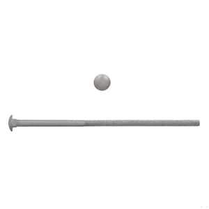 3/8" x 10" Carriage Bolt - Hot Dipped Galvanized - Grade 2 - UNC - 10/Pack