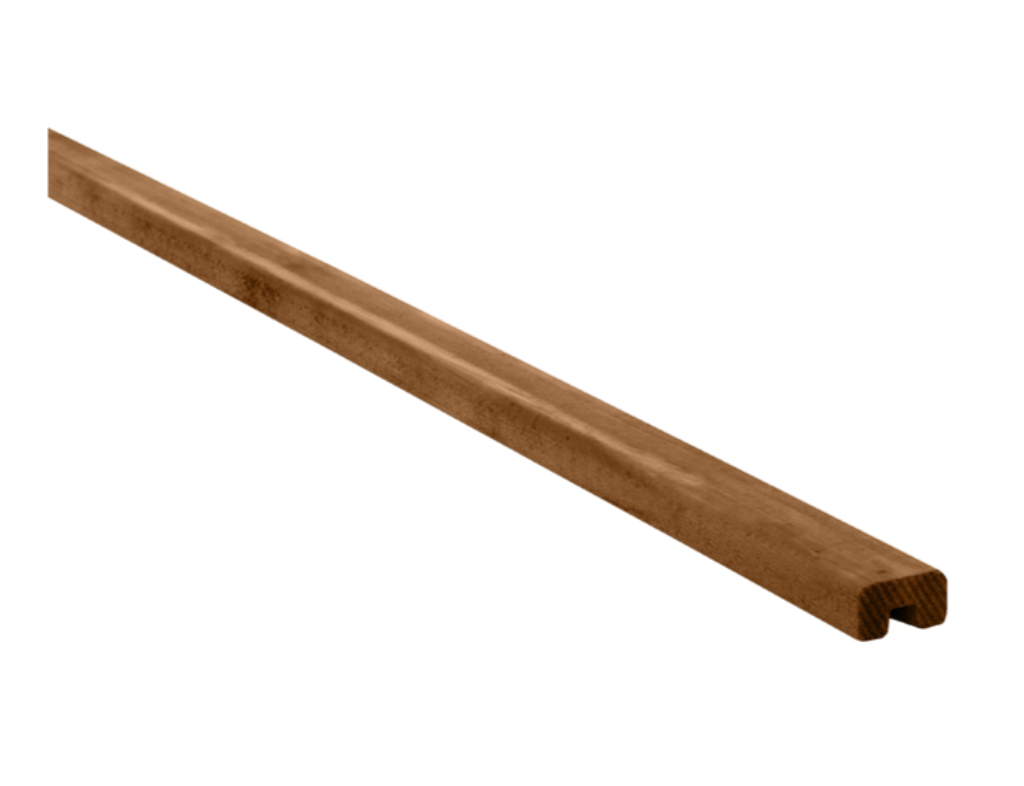 Treated Wood U moulding - Brown - 1" x 2" x 8'