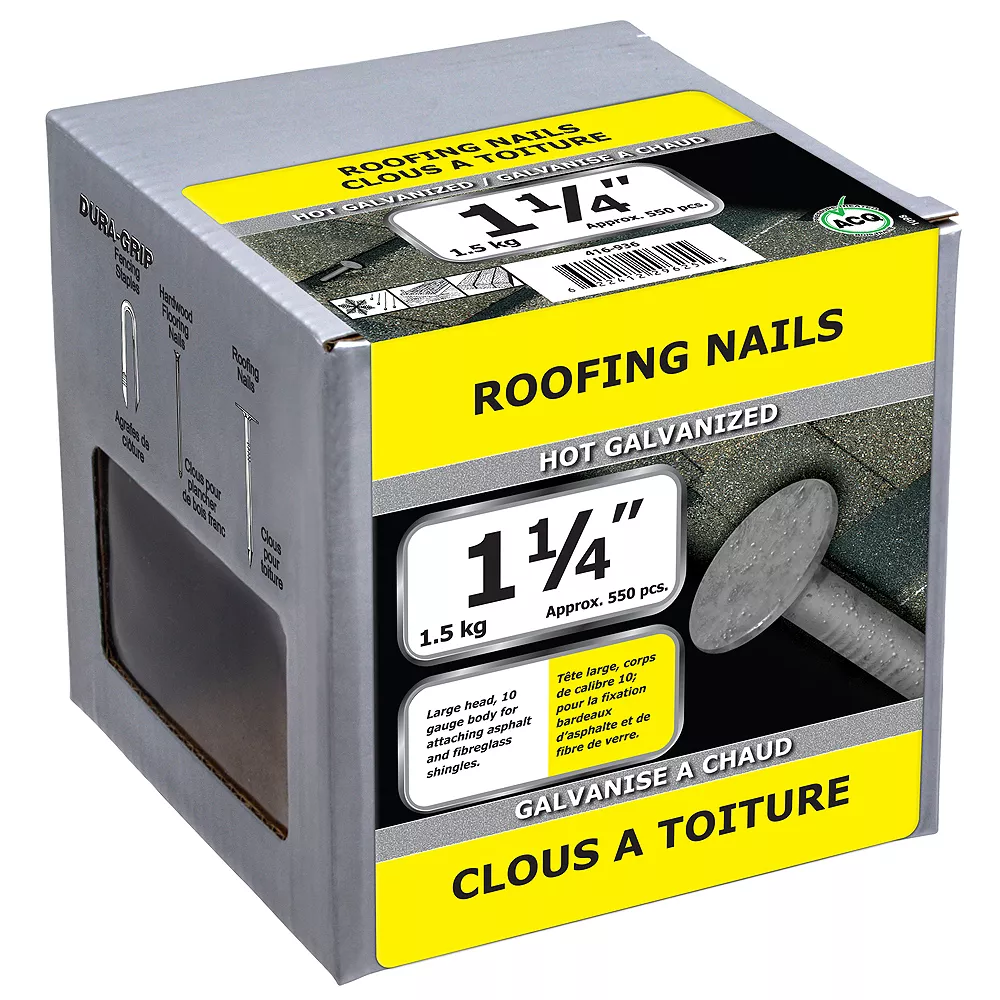 1-1/4" Roofing Nails Hot Galvanized - 1.5kg