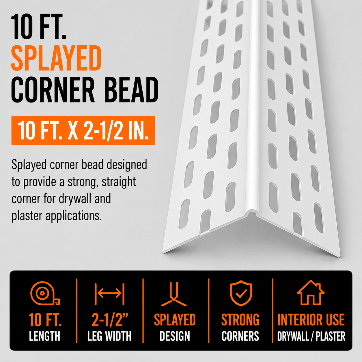 10 ft. Splayed Corner Bead