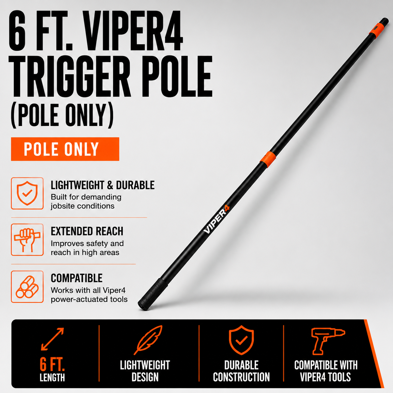 6 ft. Viper4 Trigger Pole (Pole Only