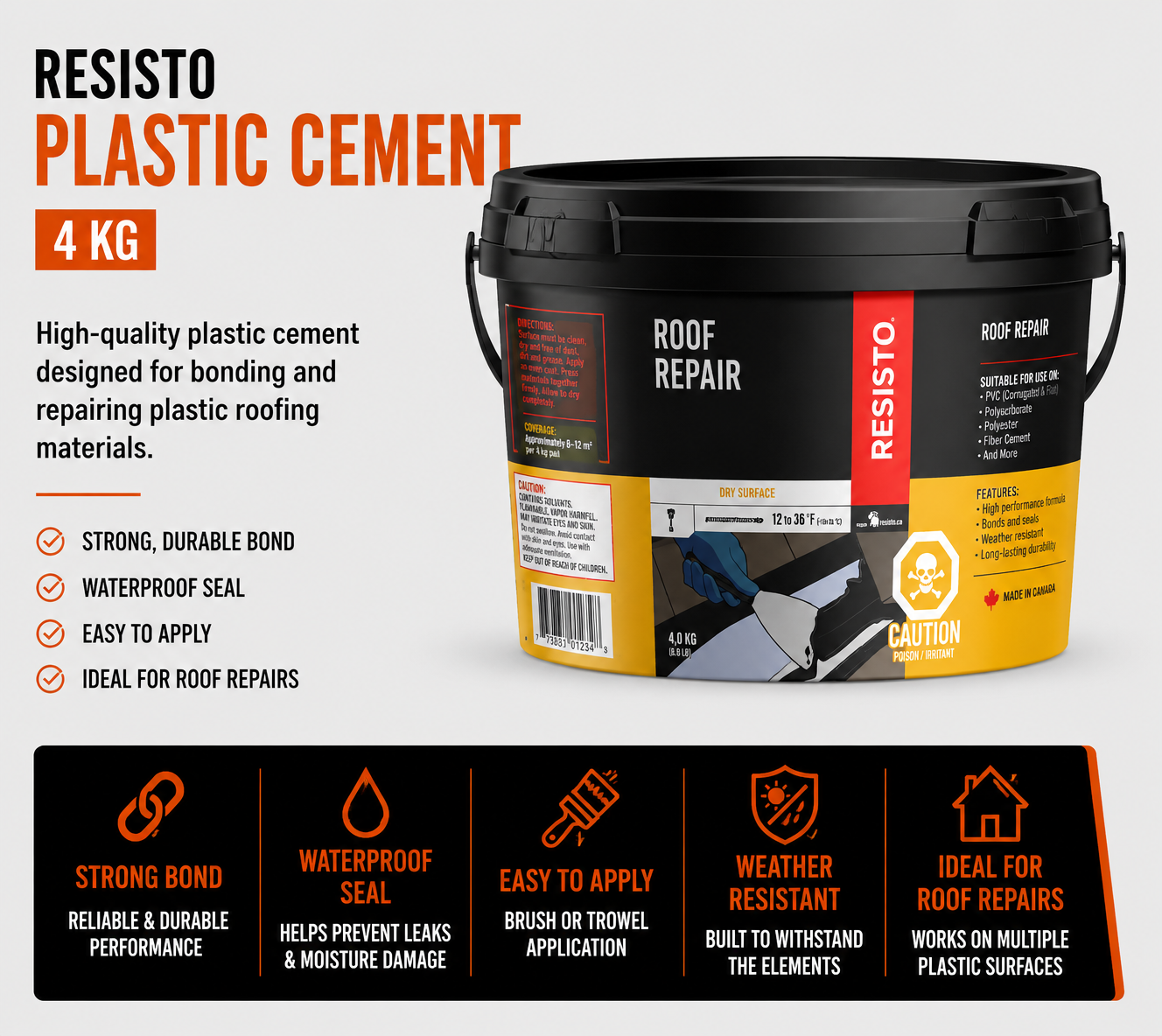 Plastic Cement - 4 kg