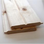 Reversible Pine Board with Pattern - Tongue and Groove - Residential - 16-ft L x 1-in T x 6-in W