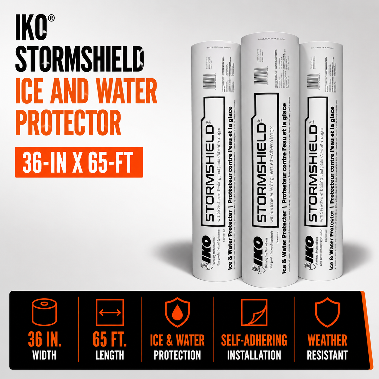 IKO Storm Shield Ice and Water Protector - 36-in x 65-ft