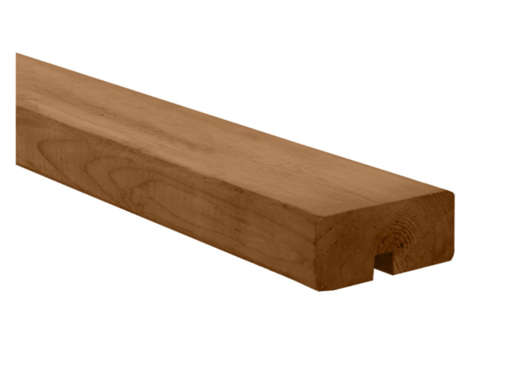 2-in x 4-in x 8-ft Brown Pressure Treated Wood U-Moulding