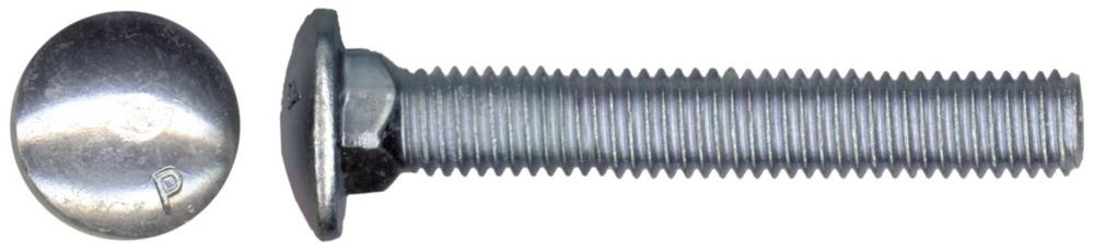 3/8" x 10" Carriage Bolt - Zinc Plated - Grade 2 - UNC