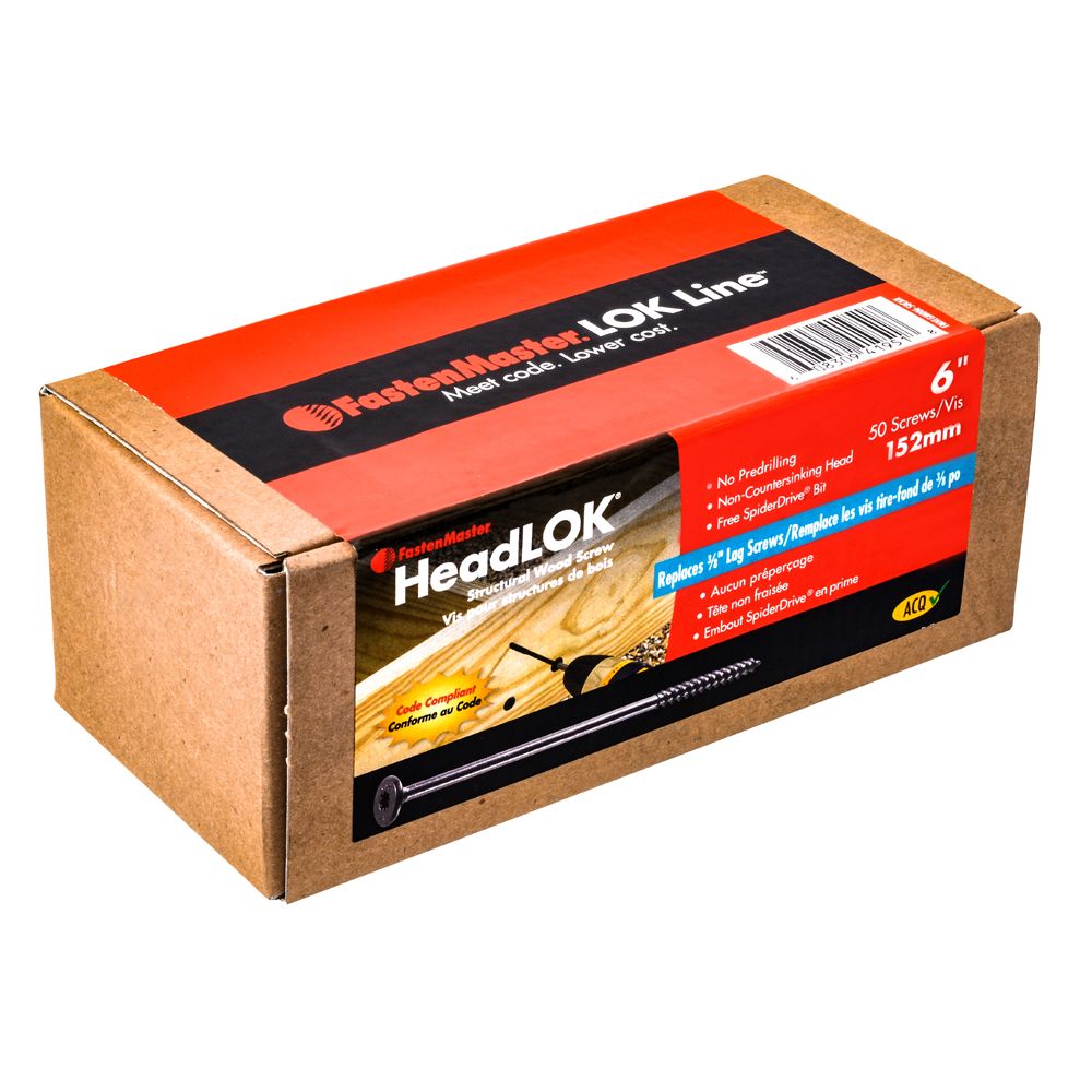 #3 x 6" Headlok 50/Pack