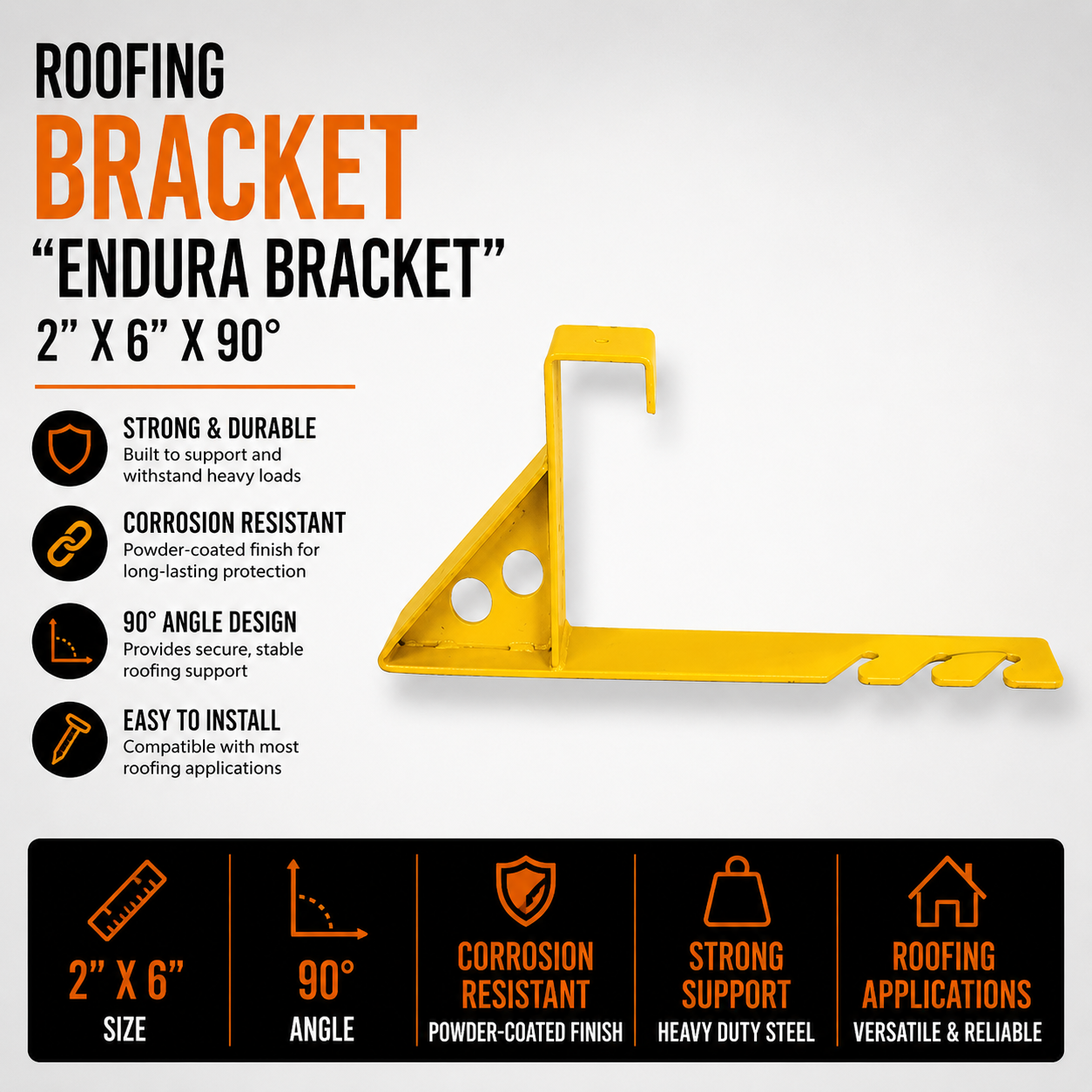 Roofing Bracket - Endura Bracket - 2 x 6 x 90