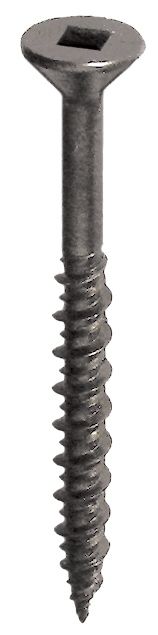 #8 x 1-1/2" Flat Head Square Drive Phosphate High Performance Floor Screws - 3000/Pack